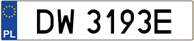 Trailer License Plate